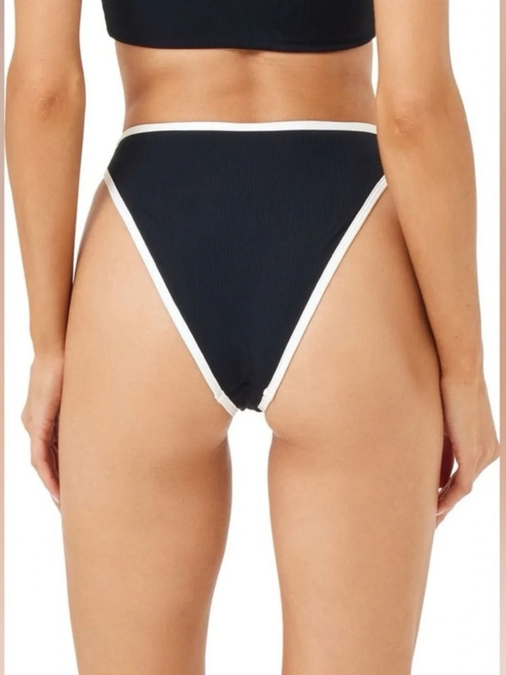 L*Space Black Bikini Bottom Bitsy Cut Medium